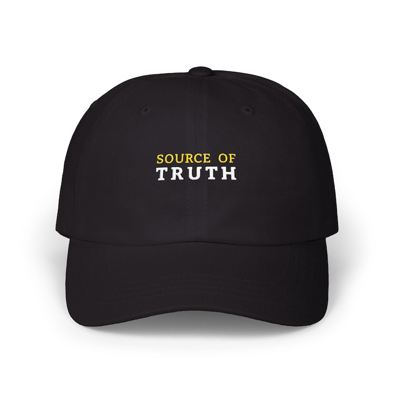 Database Admin Hat SQL DBA Gift | Data Analyst Cap Source Of Truth Joke | Big Data Science Statistician Business Analytics Reporting Humor Black