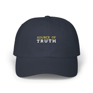 Database Admin Hat SQL DBA Gift | Data Analyst Cap Source Of Truth Joke | Big Data Science Statistician Business Analytics Reporting Humor Navy