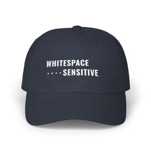 Python Coding Gifts Hat Whitespace Sensitive | Funny Python Gift For Data Scientists | Sysadmin Machine Learning Computer Scientist Gift Navy