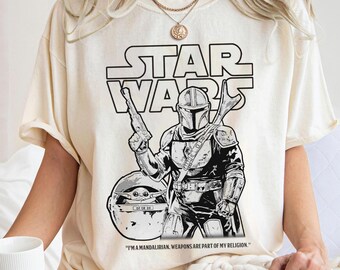 Vintage Star Wars Shirt, Limited Anakin Skywalker, Star Wars Fan Gift, Galaxy's Edge, The Mandalorian Weapons Are Part Of My Religion