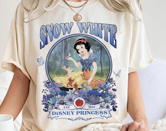 Snow White Disney Princess Shirt, Watercolor Disney Princess, Snow White and the Seven Dwarfs Tee, Just One Bite, Girly Aesthetic Disney
