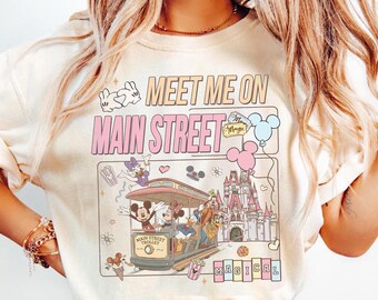 Meet Me On Main Street Shirt, Magic Kingdom, Main Street Trolley, National Theme Park Tee, Disney Family Trip Matching 2026 Shirt