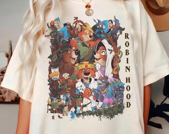 Robin Hood Shirt, Disney Oo-De-Lally Robin Hood Little John Allan-a-Dale Tee, Golly What A Day Tee, Disney Trip Tee, Robin Hood and Friends