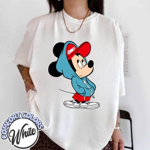 Mickey Mouse Obey PNG, Hypebeast Mickey Hoodie Design, Streetwear Mickey Digital Download, Urban Mouse Graphic for T-Shirt image 1