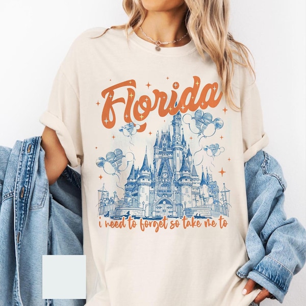 Camiseta Retro Need to Forget So Take Me to Florida - Florida!!, Camiseta Magical Theme Park, Camiseta Disney inspirada en The Tortured Poets Department