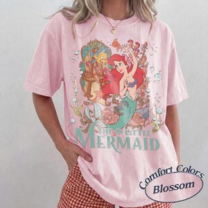 Comfort Colors The Little Mermaid Shirt, Disney T-shirt, Women's Little Mermaid Ariel Shirt, Ariel Mermaid Shirt, Disney Ariel Shirt image 6