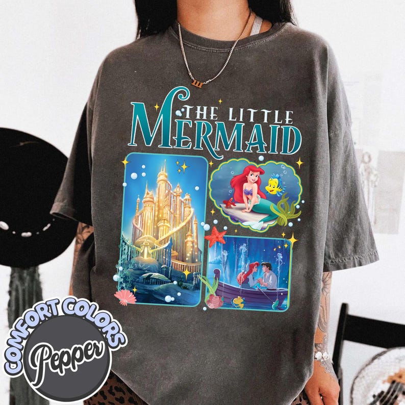 The Little Mermaid Shirt, Ariel Princess and Prince Love Shirt, Walt Disney World Tee, Magical Kingdom, Disney Trip Tee, Ariel Mermaid image 4
