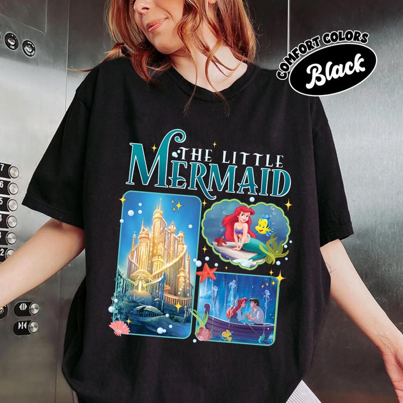 The Little Mermaid Shirt, Ariel Princess and Prince Love Shirt, Walt Disney World Tee, Magical Kingdom, Disney Trip Tee, Ariel Mermaid image 2