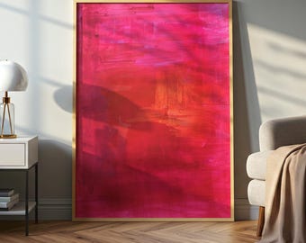 Pink Abstract Texture Canvas Print, Modern Wall Art, Ready to Hang.
