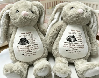 Personalized Photo Bunny, Mother's Day Keepsake Plush Toy