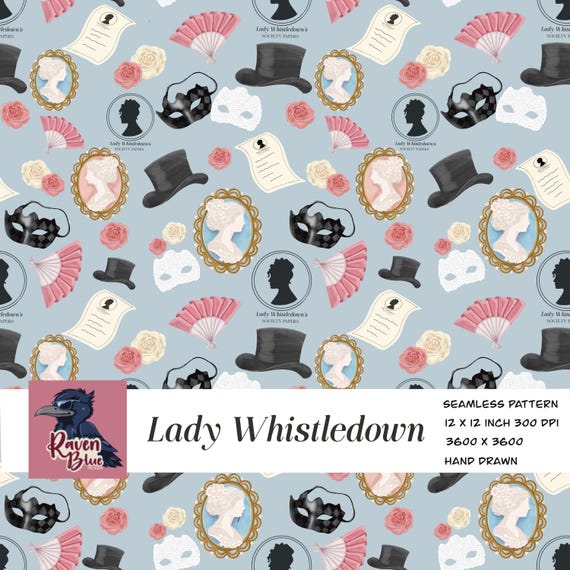 Bridgerton style seamless pattern, digital paper, wallpaper, invitation  (Digital Download)