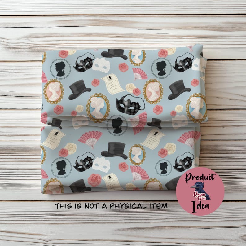 Regency style seamless pattern, digital paper, wallpaper, invitation (Digital Download) image 4