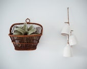 Vintage Rattan Wall Basket