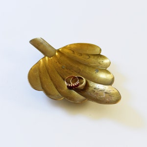 Vintage Etched Brass Catchall