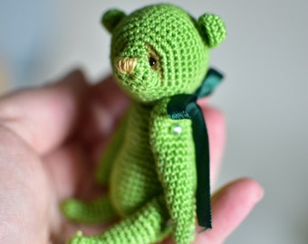 Crochet green Teddy Bear