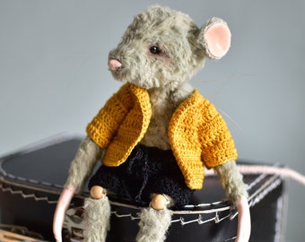 OOAK Mouse art doll collectible