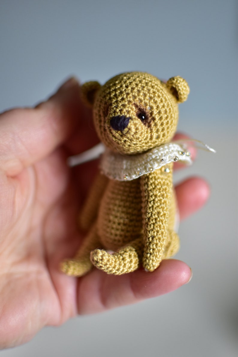 Beige miniature Teddy bear image 4