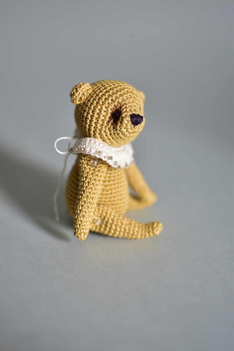 Beige miniature Teddy bear image 1