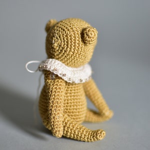 Beige miniature Teddy bear image 3