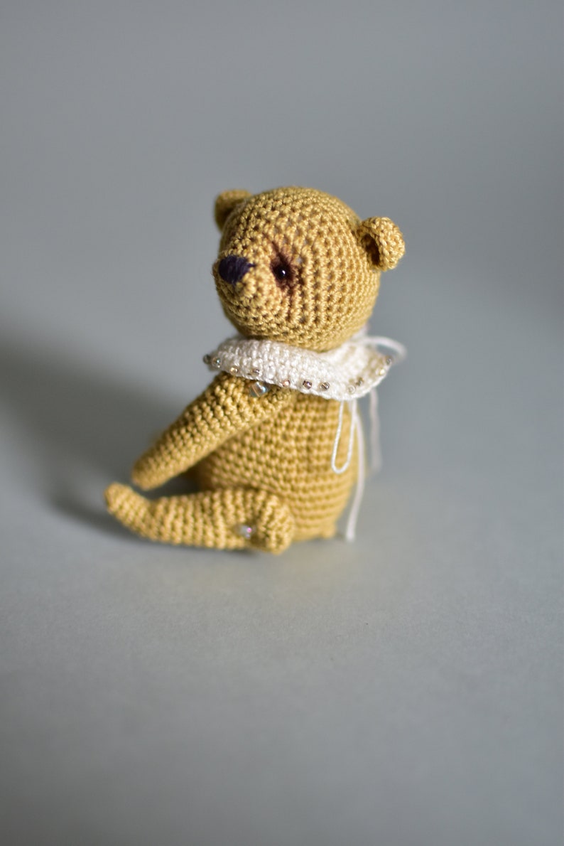 Beige miniature Teddy bear image 2