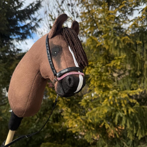 Caballo de juguete hecho a mano A4 40 cm