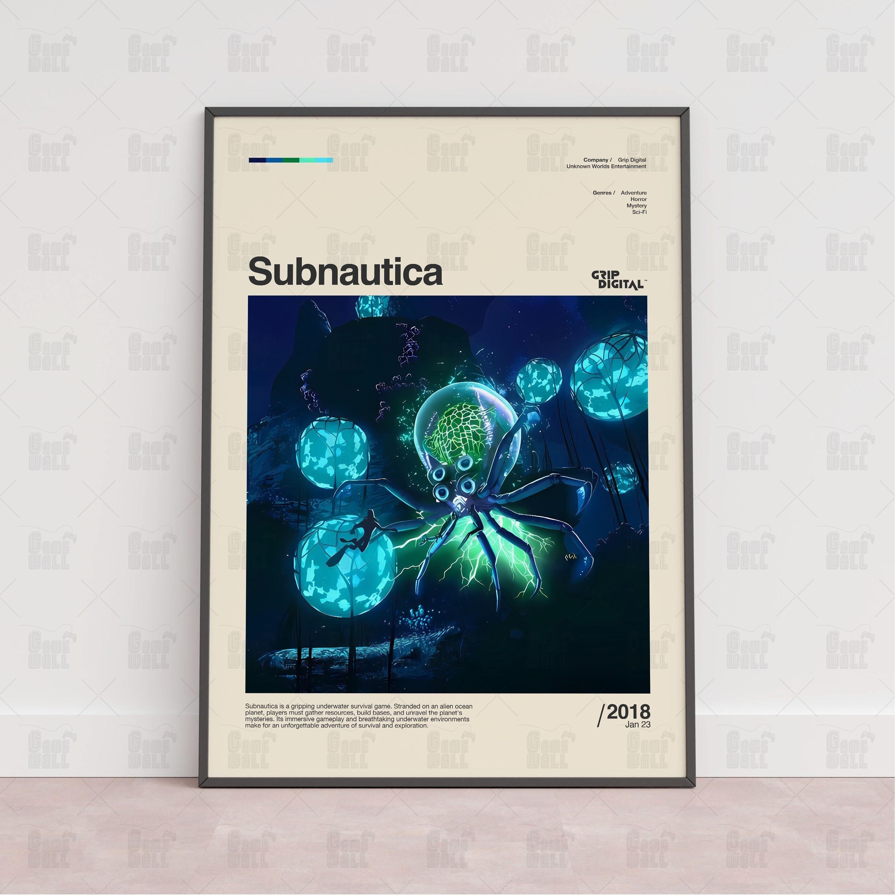 Discover Subnautica Poster, Gaming Room Poster, Gaming Wall Poster, Gaming Print Poster, Game Gift, Video Games Poster