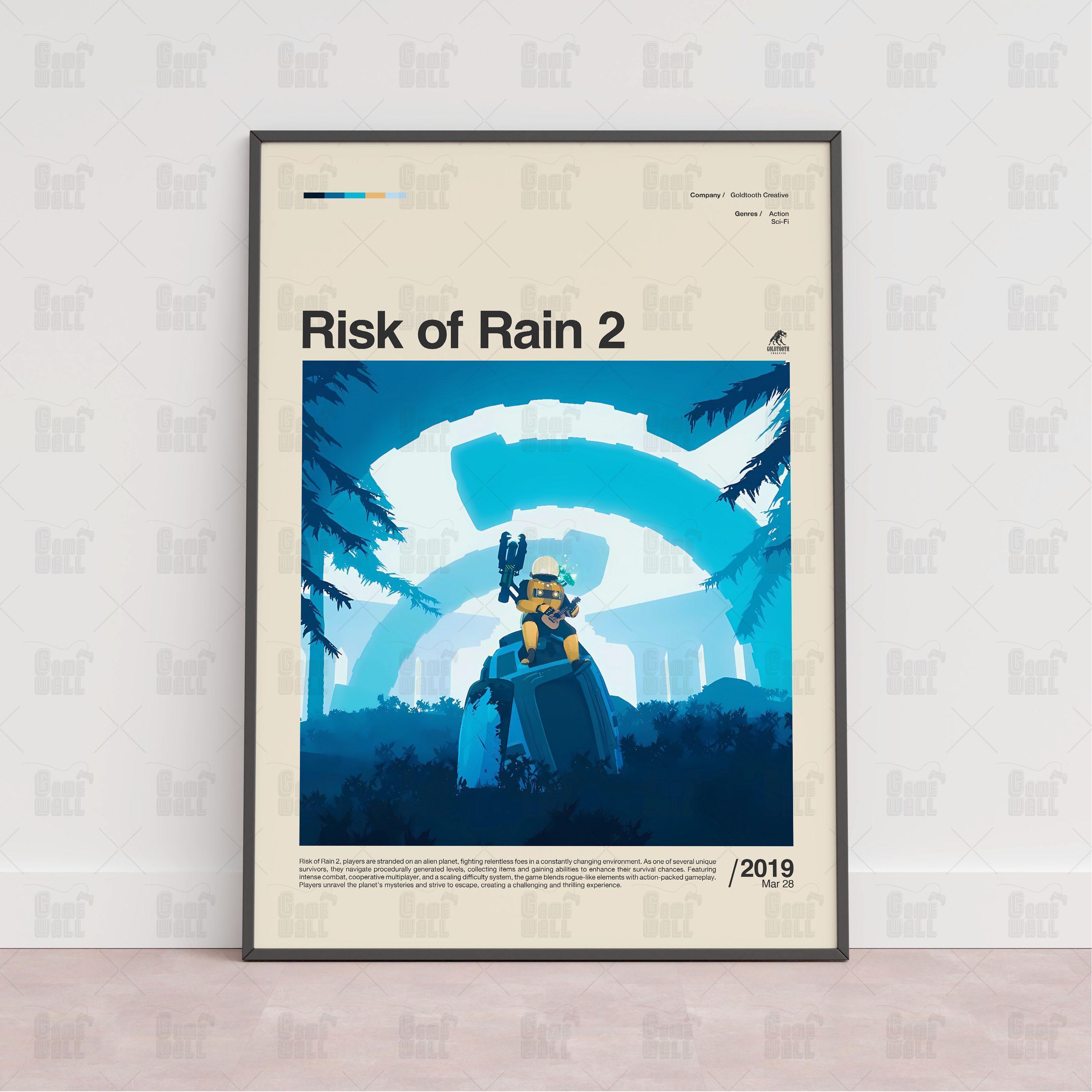 Discover Risk of Rain 2 Poster, Gaming Room Poster, Gaming Wall Poster, Gaming Print Poster, Game Gift, Video Games Poster