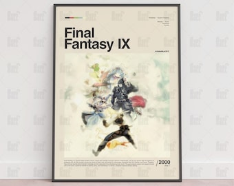 A4 / A5 Final Fantasy IX Art Print - FF9 Zidane, Vivi, Garnet