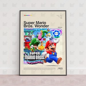 Super Mario Bros Wonder Poster - Etsy