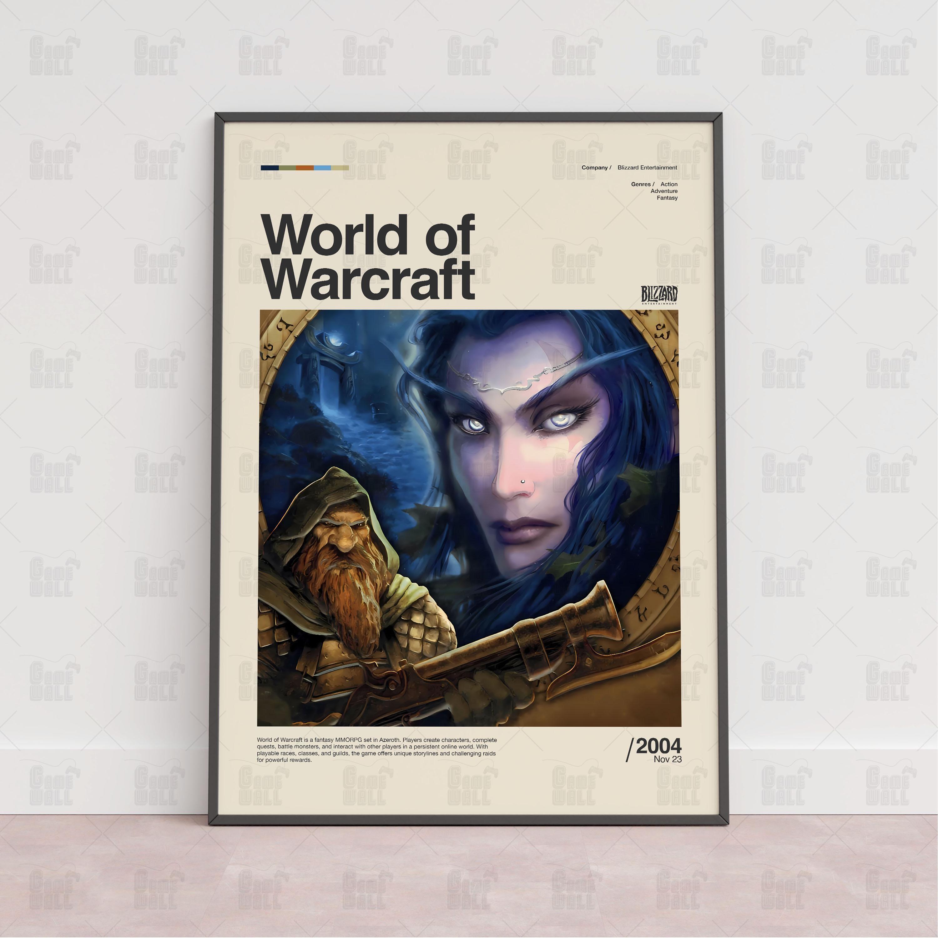 Discover World of Warcraft Poster, Gaming Room Poster, Gaming Wall Poster, Gaming Print Poster, Game Gift, Video Games Poster