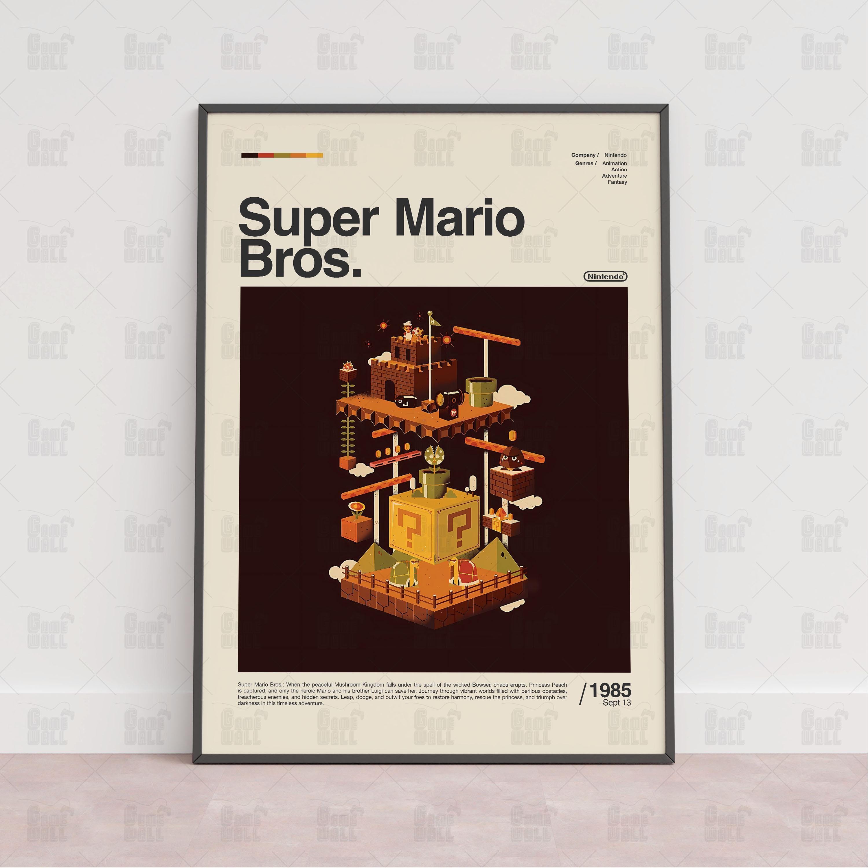 Discover Super Mario Bros Poster, Gaming Room Poster, Gaming Wall Poster, Gaming Print Poster, Game Gift, Video Games Poster