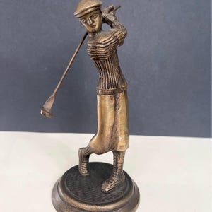Vintage Golf Statue - Etsy