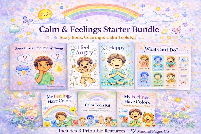 Calm & Feelings Starter Bundle for Kids – Emotional Learning and Calm ...