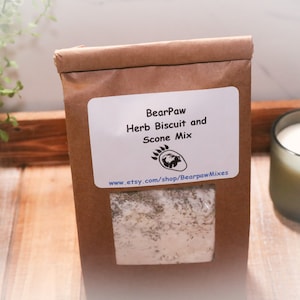 Herb Biscuit Bread Mix Just Add Water, Flavored Savory Baking Mix for Fresh Bread at Home, Ideal Gift for Bakers