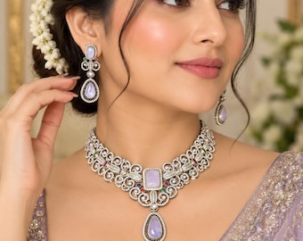 Kundan Necklace Set, Sabyasachi Jewelry, Indian Bridal Jewelry, Traditional  Necklace with Earrings, Gift For Her