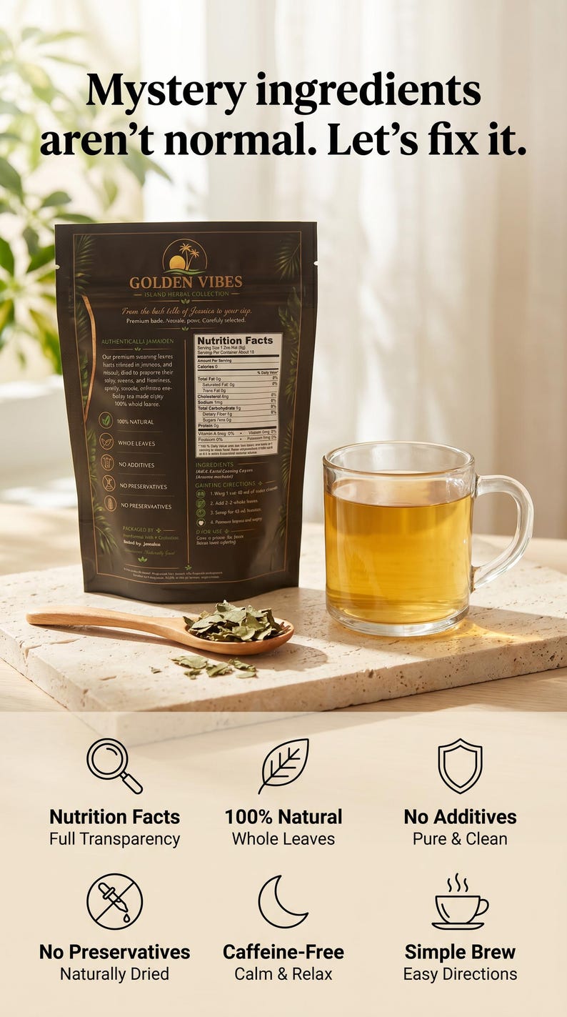 MAJOR SALE on Jamaican Soursop Leaves (Guanabana) – Whole Dried Annona Muricata for Herbal Tea & Wellness image 2