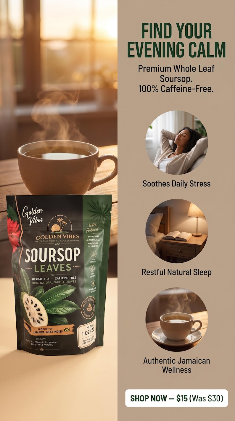 MAJOR SALE on Jamaican Soursop Leaves (Guanabana) – Whole Dried Annona Muricata for Herbal Tea & Wellness image 4