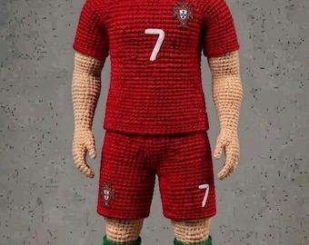 Football Player Amigurumi Crochet Pattern PDF | Soccer Star Doll, Sports Fan Gift for Boys | Easy Instant Download