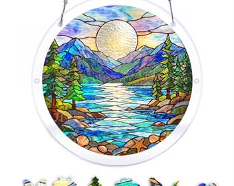 Rompecabezas de atrapasoles acrílicos; Kit de atrapasoles DIY para adultos; Rompecabezas de atrapasoles acrílicos, regalo con piezas de rompecabezas de forma única, regalo para el Día de la Madre