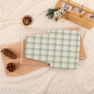 Grönrutigt Kindle-skal, avtagbart Kindle Paperwhite 11:e/10:e fodral, Kindle 2024 Colorsoft-fodral, Kobo Libra-skal, automatisk väckning och viloläge