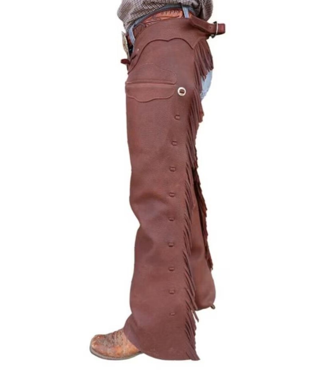 Handmade Fringed Leather Chap, Western Rodeo Riding Chaps - Etsy