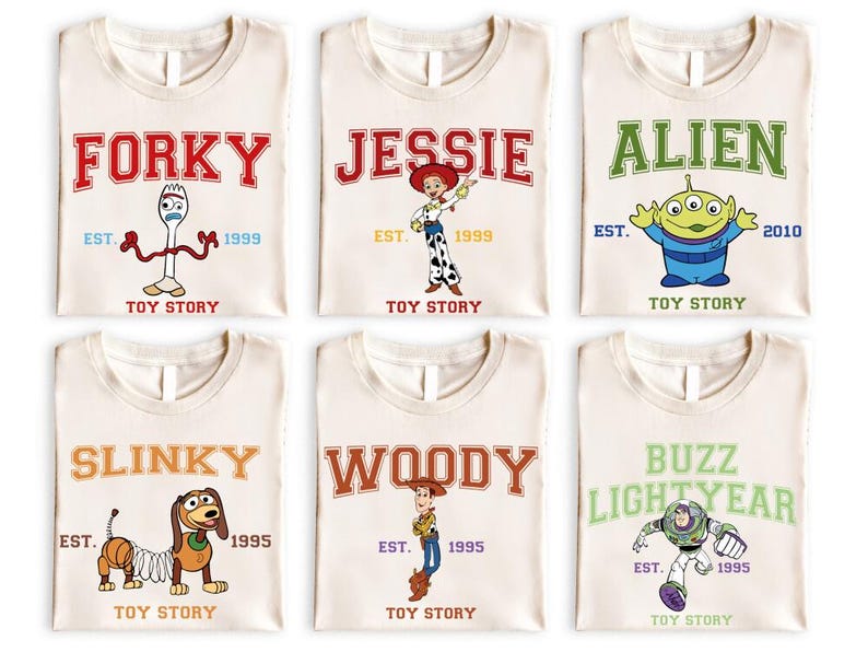 Toy Story Matching Shirt, Disneyland Buzz Lightyear & Woody Shirt, Cowgirl Jessie And Bullseye T-rex Shirt, Disneyland Family Vacation Shirt image 1