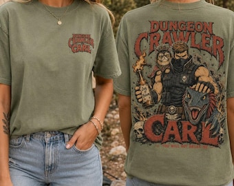 Camiseta de Carl, el explorador de mazmorras, para el Día del Padre, Camiseta del Club de Papás Exploradores de Mazmorras, Camiseta de Logros para Papás, Camisetas para Fans de DCC, Regalo Divertido para Papás de LitRPG