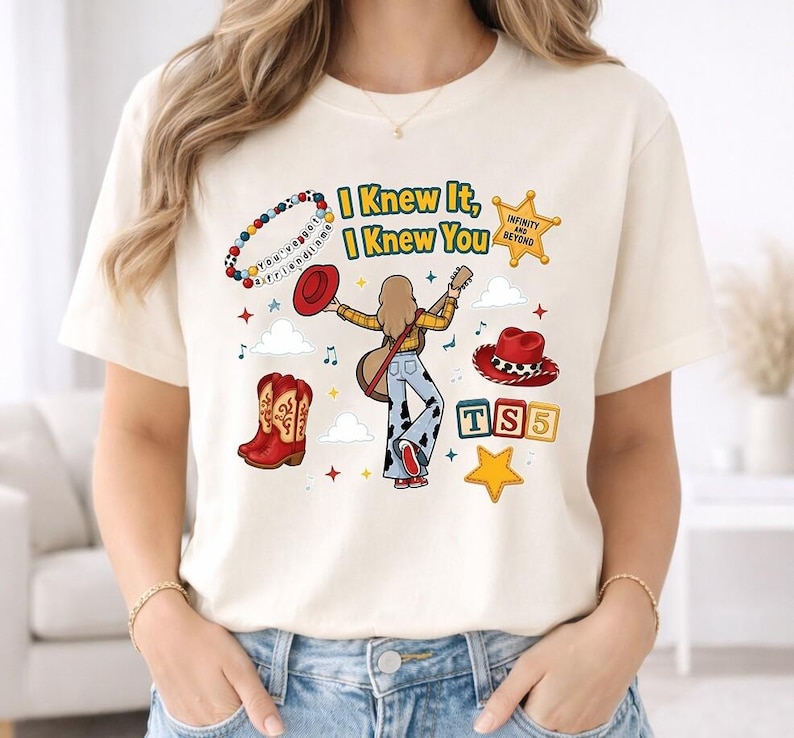 Disneyland Pixar Toy Story 5 I Knew It I Knew You Shirt, Toy Story 5 Birthday Shirt, Toy Story Were Turning 5, Toy Story Matching Shirts image 2