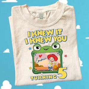 Retro I Knew It I Knew You Shirt, Toy Story 5 Friendship Shirt, Woody Buzz Lightyear Tee, Disneyland Toy Story Family Matching Shirts Bild 1