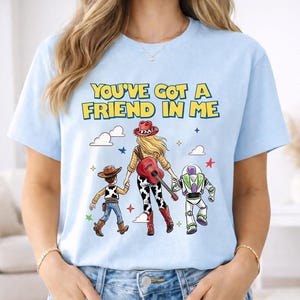 Jessie Cow Girl Shirt, Family You've Got A Friend In Me Shirt, Toy Story 5 I Knew It I Knew You Shirt, WDW Disneyland Girls Trip Tee image 2