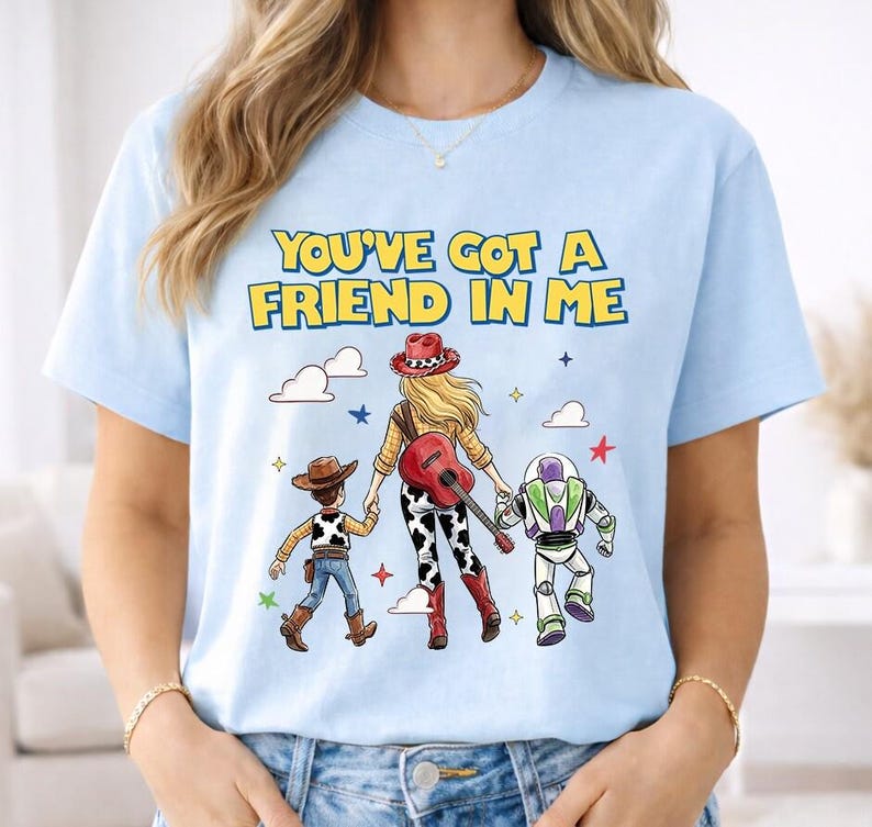 Jessie Cow Girl Shirt, Family You've Got A Friend In Me Shirt, Toy Story 5 I Knew It I Knew You Shirt, WDW Disneyland Girls Trip Tee image 2
