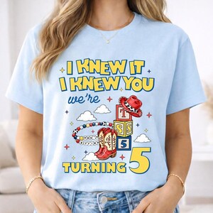 Toy Story 5 Friendship I Knew It I Knew You T-Shirt, Disneyland Toy Story 5 Tee, I Knew It I Knew You Tee, Friendship Bracelet Tee image 2