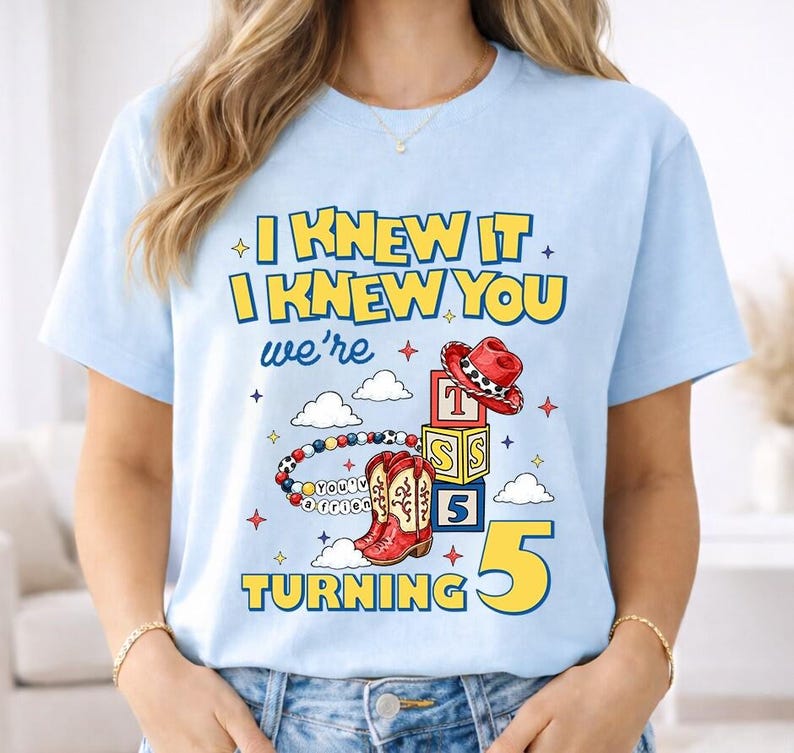 Toy Story 5 Friendship I Knew It I Knew You T-Shirt, Disneyland Toy Story 5 Tee, I Knew It I Knew You Tee, Friendship Bracelet Tee image 2