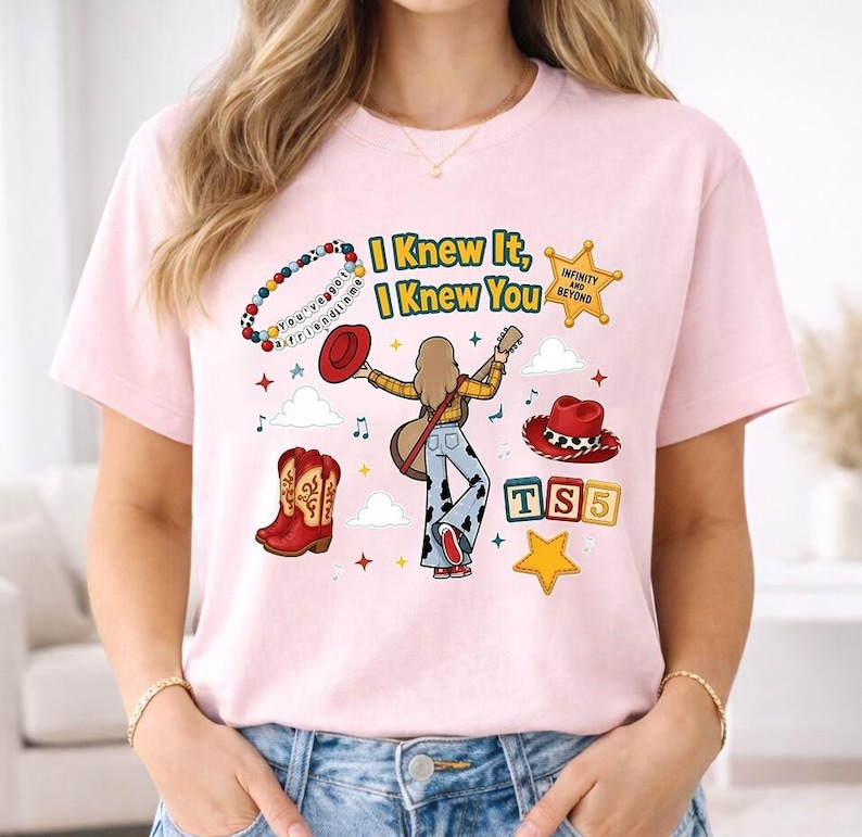 Disneyland Pixar Toy Story 5 I Knew It I Knew You Shirt, Toy Story 5 Birthday Shirt, Toy Story Were Turning 5, Toy Story Matching Shirts image 4